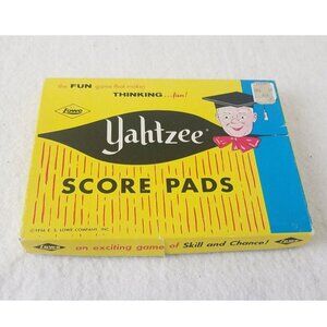 1972 Vintage Yahtzee Score Sheets Cards tokens rules booklet multiple pads
